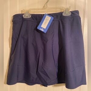 Blue Athletic Skort-swimsuit bottom